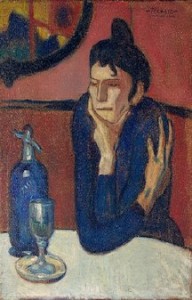 Absintdrikkeren (1901), Pablo Picasso, Statens museum for vestlig kunst i Moskva.